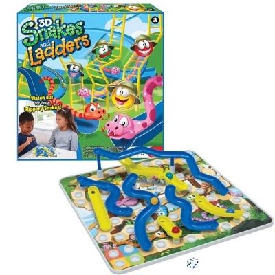 Photo of Ambassador Games Ambassador 3D Snakes And Ladders Board Game