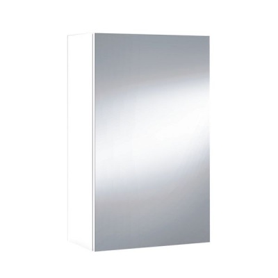 Photo of San Marco Tiles Shiny White Single Door Mirror Cabinet
