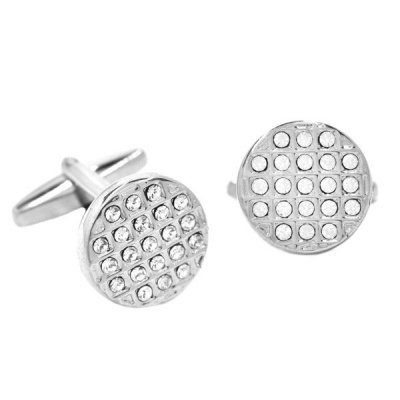 Photo of Xcalibur Stainless Steel CZ Stones Cufflink