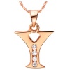 Unexpected Box Rose Gold Letter "Y" Necklace Photo