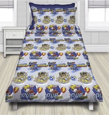 Photo of Paw Patrol 'Mighty Pups' Toddler Comforter Set - Size 100 x 140cm