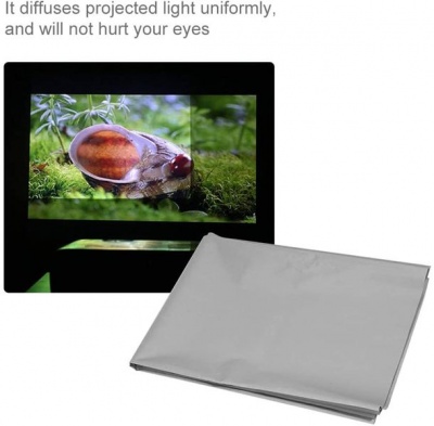 Photo of 84" 4:3 3D HD Portable Foldable Anti-Light Curtain Projector Screen