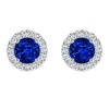 Civetta Spark Rachel Studs-With Swarovski Royal Blue Crystal Rosegold Photo