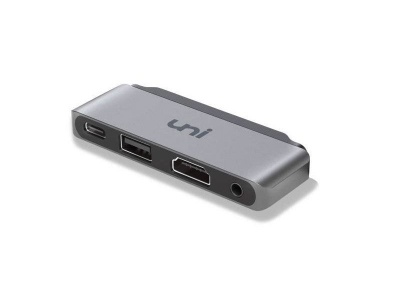 Uni iPad Pro USB C Hub 4 in 1 HDMI 35mm Headphone Jack USB 3