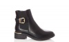 Quiz Ladies Wide Fit Black Buckle Chelsea Boot - Black Photo