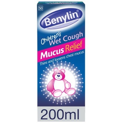 Photo of Benylin Children's Wet Cough Syrup Mucus Relief Ages 2 to 12 200ml