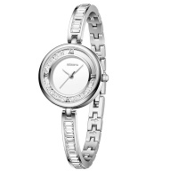 Rebirth Sparkle Moonlight Silver Edition Ultra thin Ladies Watch