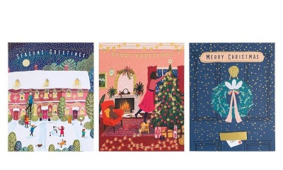 Photo of AK Jane Newland Christmas Scene Cards - Pack of 12