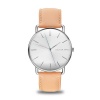 Colton James 36mm Silver Ladies Watch With Pink Pastel Italian Leather Photo