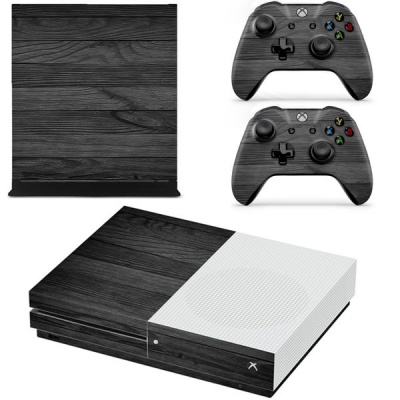 SkinNit Decal Skin For Xbox one S Black Wood
