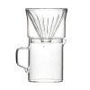 V60 Coffee Filter Cup 1-2 Cups Glass Pour-Over Coffee Dripper Set Photo