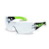uvex Pheos Black / Lime Clear Safety Glasses Photo