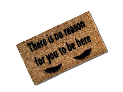 Photo of Matnifique 'No Reason to be Here' Natural Coir Doormat