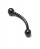 Fabulae Black Steel Curved Body Piercing Jewellery Delilah Photo
