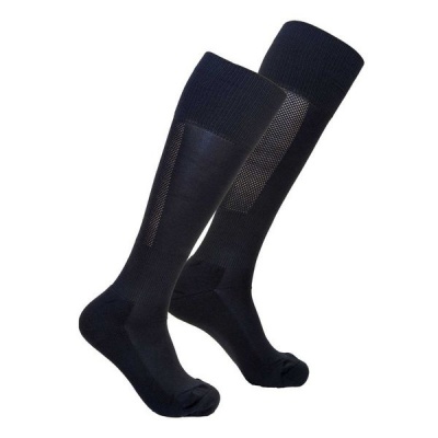 Photo of Premier Sportswear 100% Nylon Soccer Socks Plain Black - Value Pack of 2 Pairs