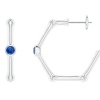 Stella Luna Bamboo Hoops- Swarovski Sapphire crystal Photo