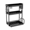 3 Tier Foldable Spice Storage Organizer - Black Photo