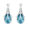 Civetta Spark Vintage Pear Earrings with Swarovski Vintage Crystal Rosegold Photo