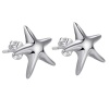 Silver Designer Star Fish Stud Earrings Photo