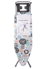 110x30cm Steel Mesh Top Ironing Board with Lock & Anti-Slip Feet - Pattern Photo