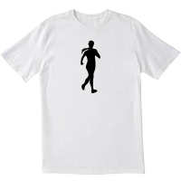 Pony Tail Woman Jogging Runner Tshirt