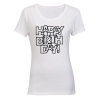 Happy Birthday - Letter Design - Ladies - T-Shirt Photo