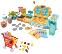 Pretend Play Calculator Cash Register Toy 40 Piece Toy set Pretend Shopping