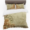 Print with Passion Vintage Roses and Clock Duvet Cover Set Photo