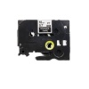 PUTY Compatible Brother Stencil Black on Clear Label Photo