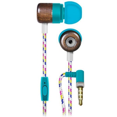 Photo of Maxell Wooden Deep Bass Silicon Earphones with Mic and braided cable - HIP