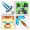 JKA - Iron On Bead Craft Toy - Bucket Kit - Pixel Art Fun Photo