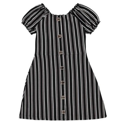 Photo of Firetrap Junior Girls Rib Dress - Black Stripe [Parallel Import]
