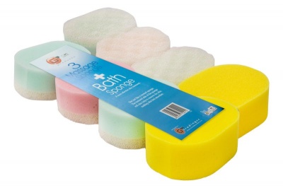 Photo of G3 Bath Sponge Body Massage 4 pieces x 2 Pack