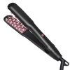 3D Fluffy Hair Ceramic Curling Iron Hair Straightener Curler Black