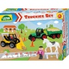Lena Toy Farm Set: Truckies Loader Tractor Figurines Horse Cones Gates Photo