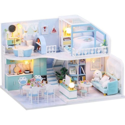 Photo of DIY Educational Furniture House Toy Wooden Miniature Doll House