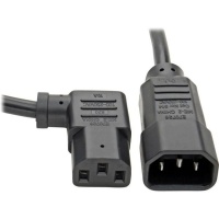 C13 to C14 Right Angle Power Extension Cord