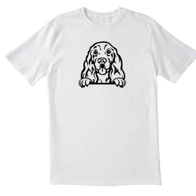 Spaniel Dog White T shirt