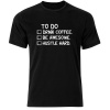 Think Out Loud Mens "To Do List Coffee Awesome Hustle" Short Sleeve Photo