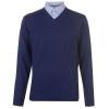 Pierre Cardin Mens Mock V Neck Knit Jumper - Cobalt [Parallel Import] Photo