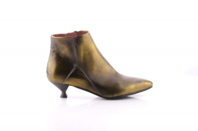 Photo of MJUS Women's Gold Leather Ankle Boot