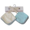 Snuggletime - Washcloths - Natural - Blue & Yellow Photo