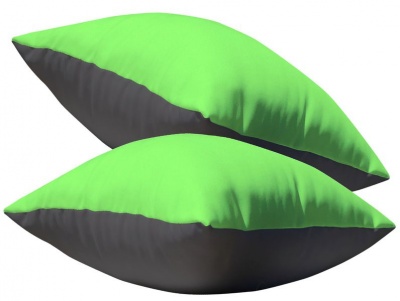 Photo of PepperSt – Scatter Cushion 2-Tone Covers - Charcoal & Cyber Lime