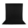 Black 1.6 X 3M / 5 X 10FT Photography Studio Non-woven Backdrop Photo