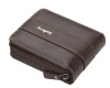 Baellerry Men's Knightsbridge PU Zip BiFold Wallet Coffee Brown Photo