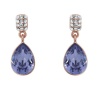 Civetta Spark Monica Earring with Swarovski Tanzanite Crystal Rosegold Photo