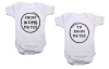 Qtees Africa - From Womb Mates to RoomMates Twin Pack Baby Grows Photo