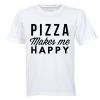 Pizza Makes Me Happy - Adults - T-Shirt Photo