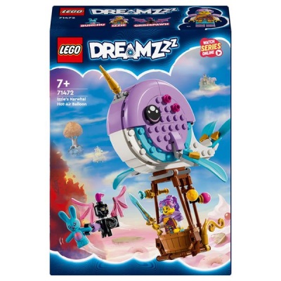 LEGO ® DREAMZzz™ Izzies Narwhal Hot Air Balloon 71472 Building Toy Set 156 Pieces