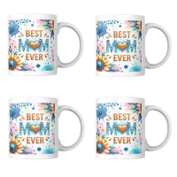 4 pieces Best Mom Ever Mothers Day Mug Set